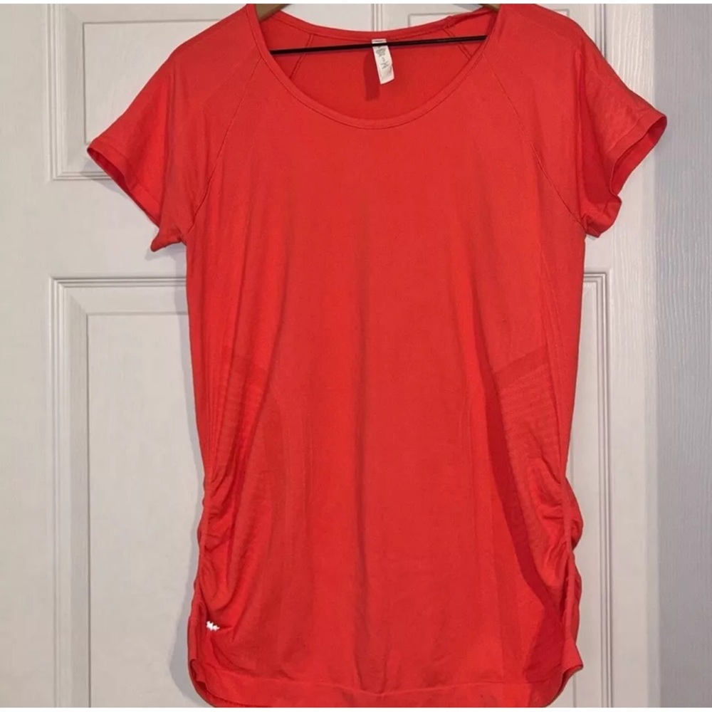 Athleta Short Sleeve Active Top With Ruching
